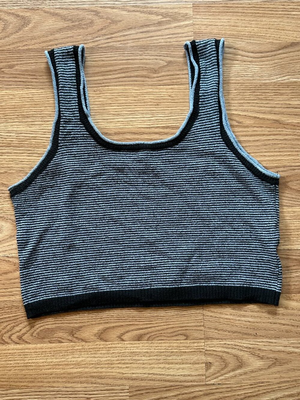 By Together Knit Stripe Tank Top Blue & Black Size Medium